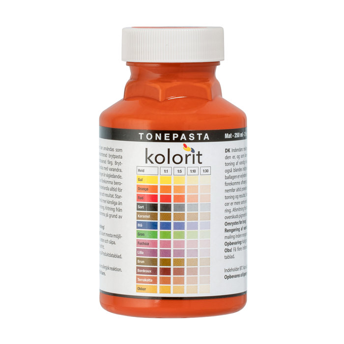 Fargepasta Oransje 0,25 liter - Kolorit
